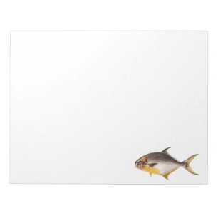 Vintage Pompano Fish - Game Fishes Template Blank Notepad
