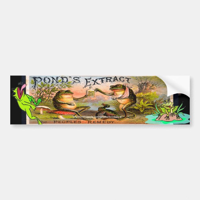 "Vintage Ponds Extract ad-Bumper Sticker!" Bumper Sticker (Front)