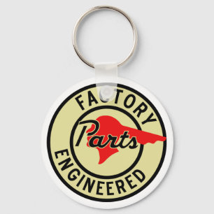 Vintage Pontiac Factory parts sign Keychain