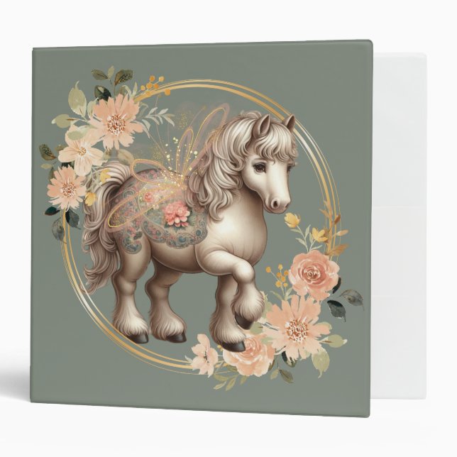 Vintage Pony's Delightful Blooms  Binder (Front/Inside)