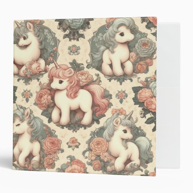 Vintage Pony's Delightful Blooms  Binder (Front/Inside)