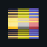 Vintage Pop Art Colourful Stripes Pattern Canvas<br><div class="desc">Vintage Pop Art Colourful Stripes Pattern Wrapped Canvas</div>