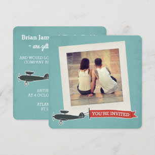 Vintage Pop Destination Wedding Invitation