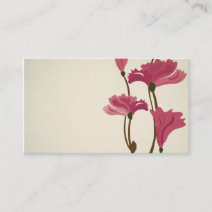 Vintage poppies Business Card
