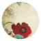 Vintage poppies Sticker