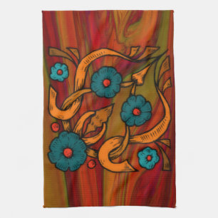 Vintage Poppy Kitchen Towel