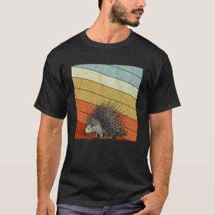 Vintage Porcupine for Boys Girls Porcupine Retro T-Shirt