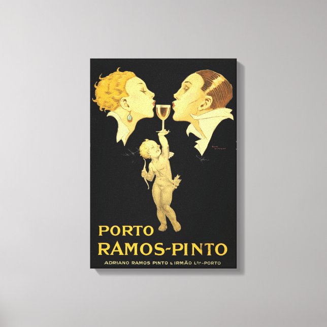 Vintage Port Advertisement Canvas Print (Front)