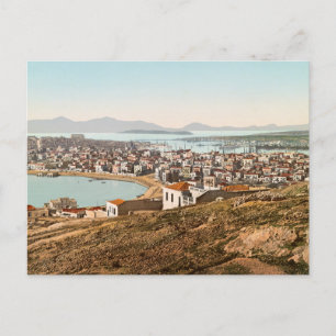 Vintage Port of Piraeus Greece Postcard