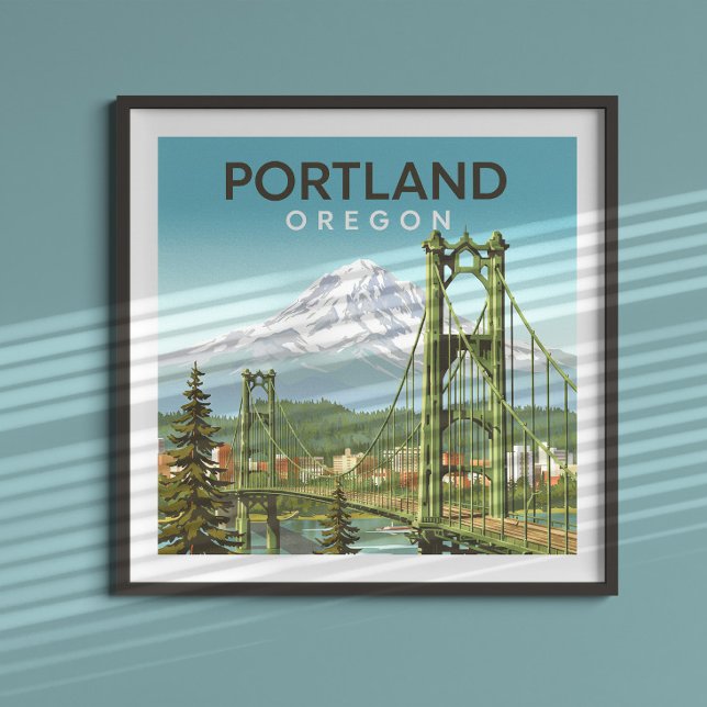Vintage Portland Oregon Poster (Creator Uploaded)