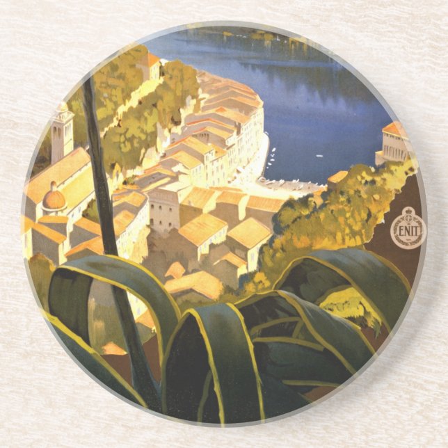 Vintage Portofino Italy Coaster (Front)