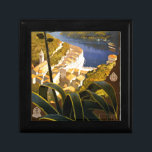 Vintage Portofino Italy Gift Box<br><div class="desc">Vintage European Travel Advertisements - Genova Portofino Riviera Painting</div>