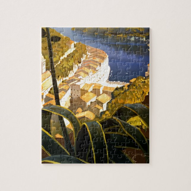 Vintage Portofino Italy Jigsaw Puzzle (Vertical)