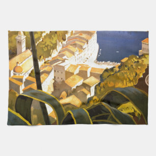 Vintage Portofino Italy Kitchen Towel