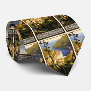 Vintage Portofino Italy Travel Tie