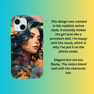 Vintage portrait modern style  iPhone 15 case