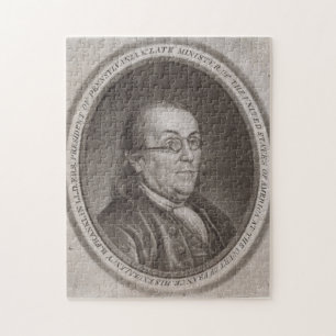 Vintage Portrait of Ben Franklin (1787) Jigsaw Puzzle