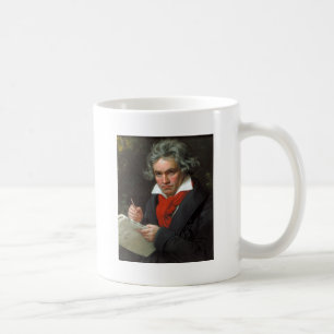 Vintage portrait of composer, Ludwig von Beethoven Coffee Mug
