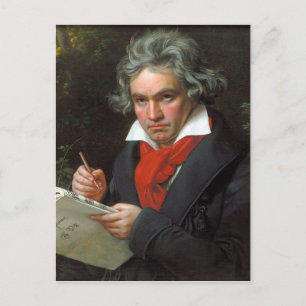 Vintage portrait of composer, Ludwig von Beethoven Postcard