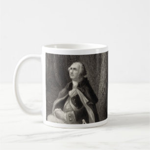Vintage Portrait of George Washington Praying Coffee Mug