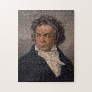 Vintage Portrait of Ludwig van Beethoven (1870) Jigsaw Puzzle