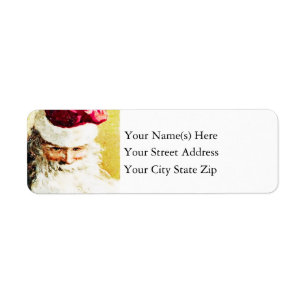 Vintage Portrait of Smiling Santa Claus