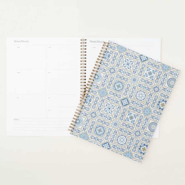 Vintage Portugal Azulejo traditional Planner (Display)