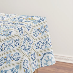 Vintage Portugal Azulejo traditional Tablecloth