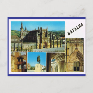 Vintage Portugal Batalha, Imperial palace Postcard