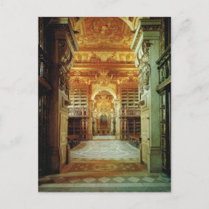 Vintage Portugal,  Coimbra, University Library Postcard