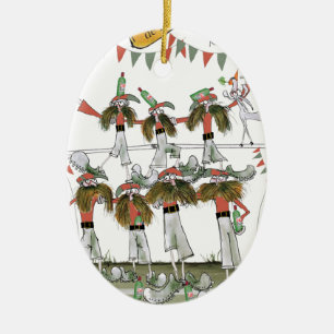 vintage portugal defence ceramic ornament