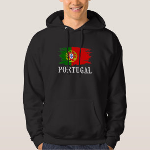 Vintage Portugal Flag I Love Portugal Hoodie