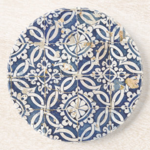 Vintage Portuguese Azulejo Coaster