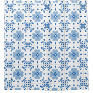 Vintage Portuguese Azulejo Tile Pattern