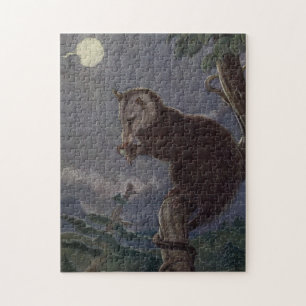 Vintage Possum Painting (1909) Jigsaw Puzzle