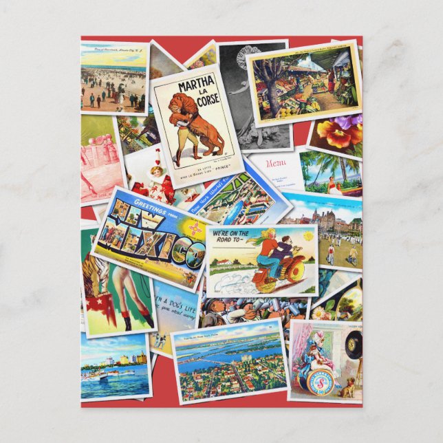 Vintage Post Card Collage (Front)