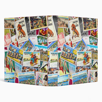 Vintage Post Card Collage Binder