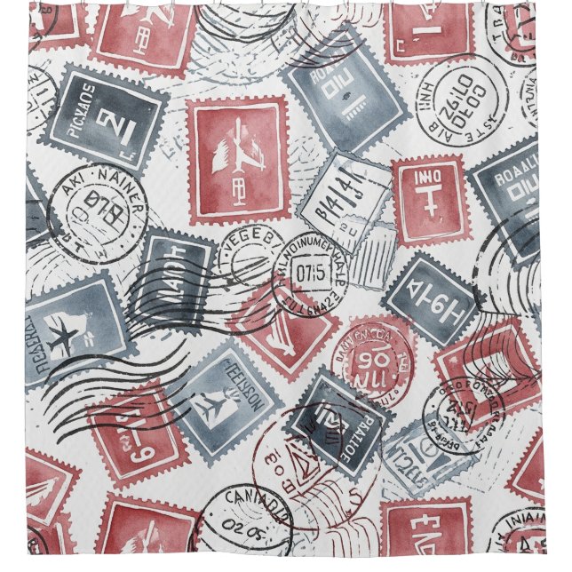 Vintage Postage Stamp Collage Pattern (1) (Front)