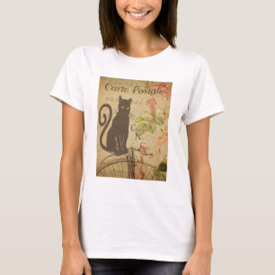 Vintage Postcard Cat  T-Shirt