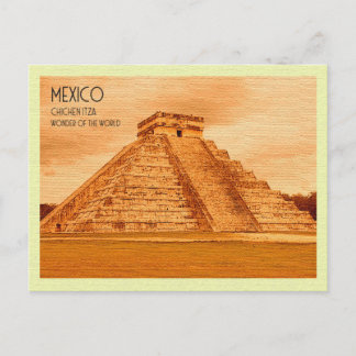Vintage Postcard Chichen Itza Mexico