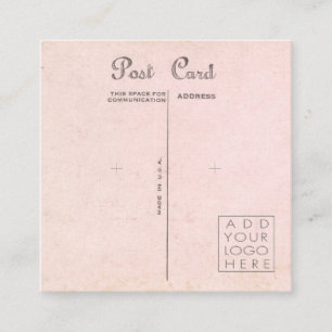 Vintage Postcard Earrings Backing Cards Add Logo