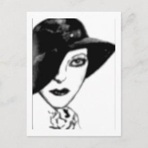 Vintage Postcard - Flapper
