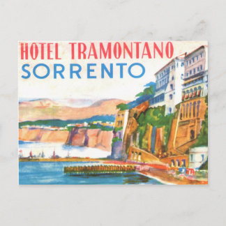 Vintage Postcard - Hotel Tramontano Sorrento Italy