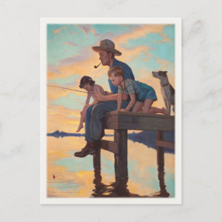 Vintage Postcard Painting