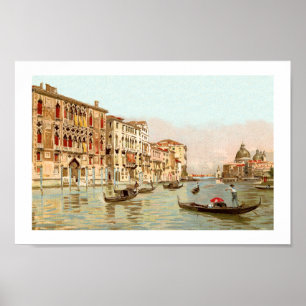 Vintage Postcard Palazzo Franchetti Venezia Venice Poster
