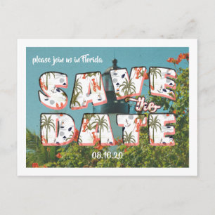 Vintage Postcard Save the Date