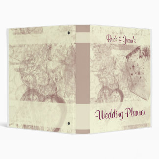 Vintage Postcard Wedding Planner Binder