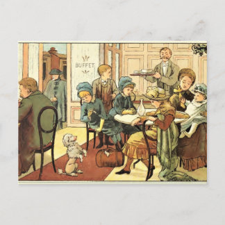 Vintage Postcard With Beautiful Illustration