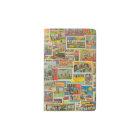 Vintage Postcards Collage Blank Pocket Notebook