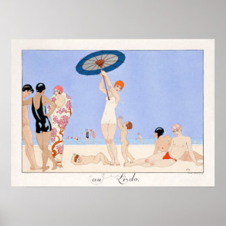 Vintage Poster: Au Lido Plate no.14 (1920) Poster